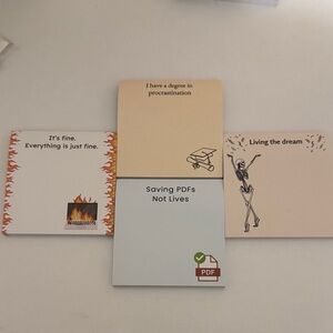 Humorous Office Notepad Set of 2 (PICK 2)